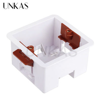 Cutie de căptușeală uscată UNKAS pentru plăci de gips-carton/gips-carton/gips-carton Adâncime 46 mm Priză întrerupător de perete 86 mm / Casetă 146 mm