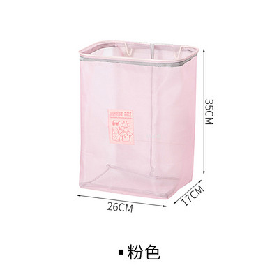 Zidna košara za rublje Sklopiva košara za pohranu Kućna torba za organiziranje ručnika za igračke Mrežasta torba za pohranu prljave odjeće u kupaonici