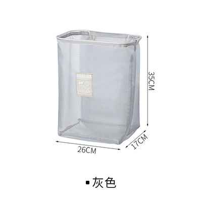 Zidna košara za rublje Sklopiva košara za pohranu Kućna torba za organiziranje ručnika za igračke Mrežasta torba za pohranu prljave odjeće u kupaonici