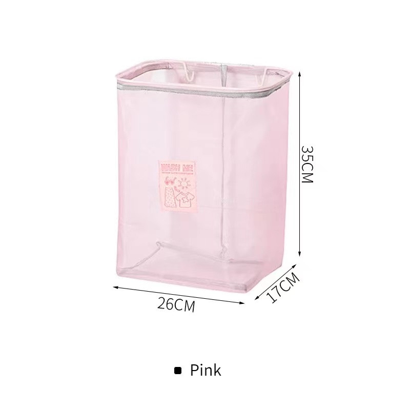 Zidna košara za rublje Sklopiva košara za pohranu Kućna torba za organiziranje ručnika za igračke Mrežasta torba za pohranu prljave odjeće u kupaonici