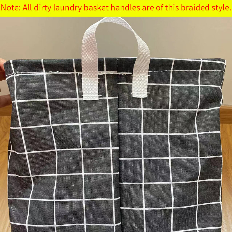 Pamučna lanena košara za prljavo rublje sklopiva periva okrugla vodootporna kanta za organizatore igračka za odjeću veliki kapacitet za pohranu doma