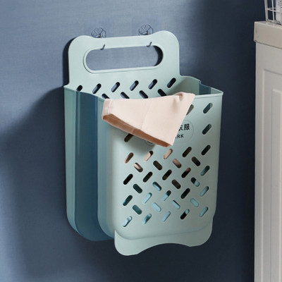 Košara za prljavo rublje Prijenosna kupaonska sklopiva košara za pohranu prljave odjeće Kućanska posuda za vješanje na zidu Kanta za organizator odjeće