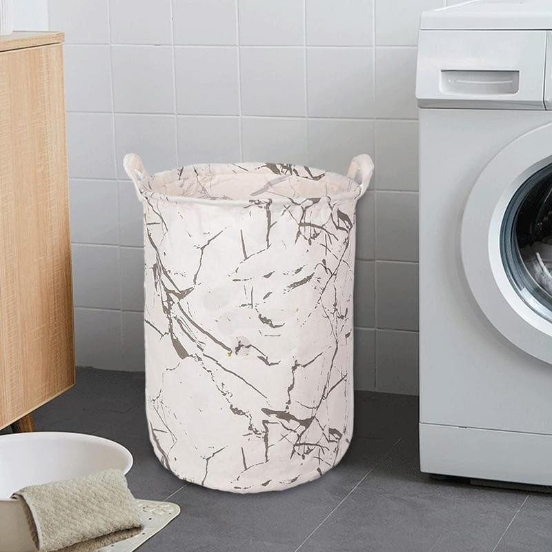1PC Sklopiva košara za rublje Okrugla torba za kantu za pohranu Velika korpa Sklopiva odjeća Košara za igračke Organizator kante Veliki kapacitet