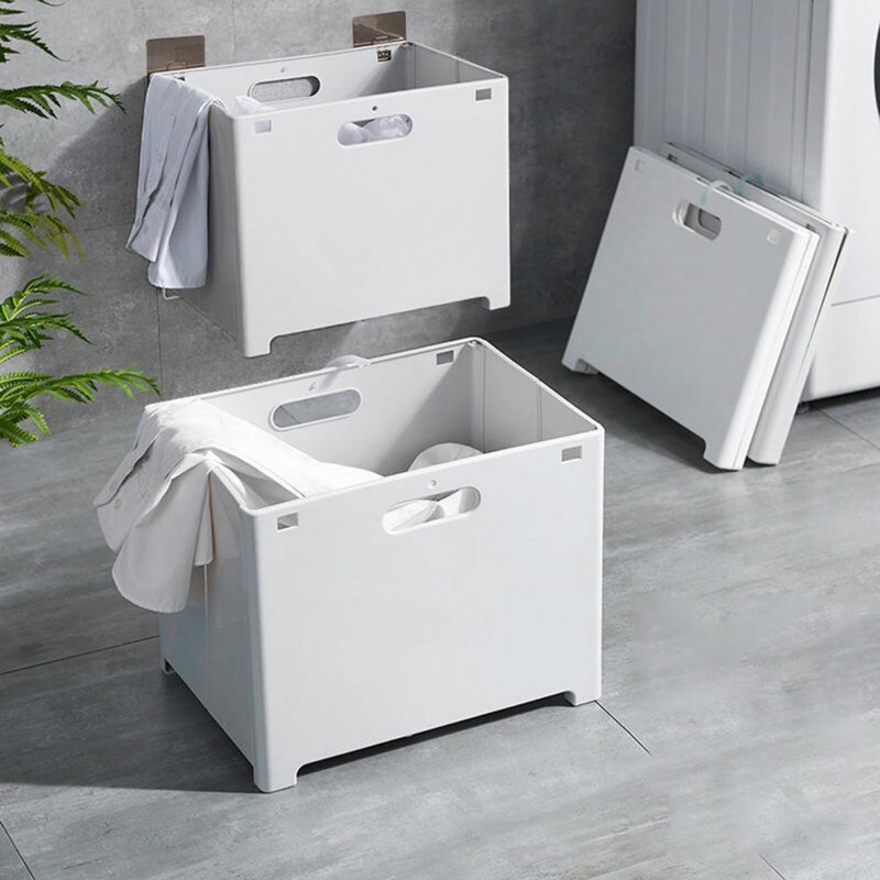 Korisna košara za pohranu odjeće Košara za rublje koja štedi prostor WC soba bez bušenja Sklopiva košara za prljavu odjeću Držite urednu