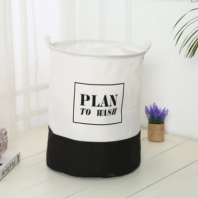 Pamučna posteljina Otvorena košara za pohranu Prošivena košara za prljavo rublje