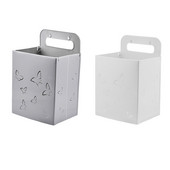 Plastična viseća korpa za rublje s ručkom, sklopiva košara za montiranje na zid, izdubljeni leptir, posuda za pohranu prljave odjeće