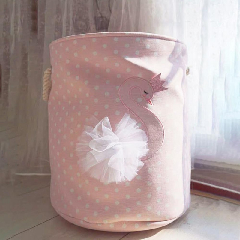 Veļas grozs Jauki dzīvnieki salokāmi rotaļlietu uzglabāšana Pikniks Netīrās drēbes Grozu kaste Kokvilnas mazgāšanas drēbju kaste Bērnu organizators