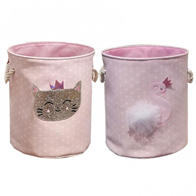 Veļas grozs Jauki dzīvnieki salokāmi rotaļlietu uzglabāšana Pikniks Netīrās drēbes Grozu kaste Kokvilnas mazgāšanas drēbju kaste Bērnu organizators