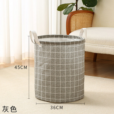 Sklopiva košara za rublje Kanta Košare za pohranu odjeće Velika vodootporna lanena tkanina Kućna igračka Organizator za pohranu odjeće Bačva