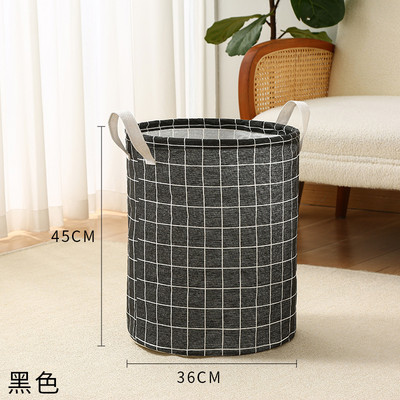 Sklopiva košara za rublje Kanta Košare za pohranu odjeće Velika vodootporna lanena tkanina Kućna igračka Organizator za pohranu odjeće Bačva