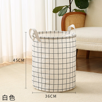 Sklopiva košara za rublje Kanta Košare za pohranu odjeće Velika vodootporna lanena tkanina Kućna igračka Organizator za pohranu odjeće Bačva
