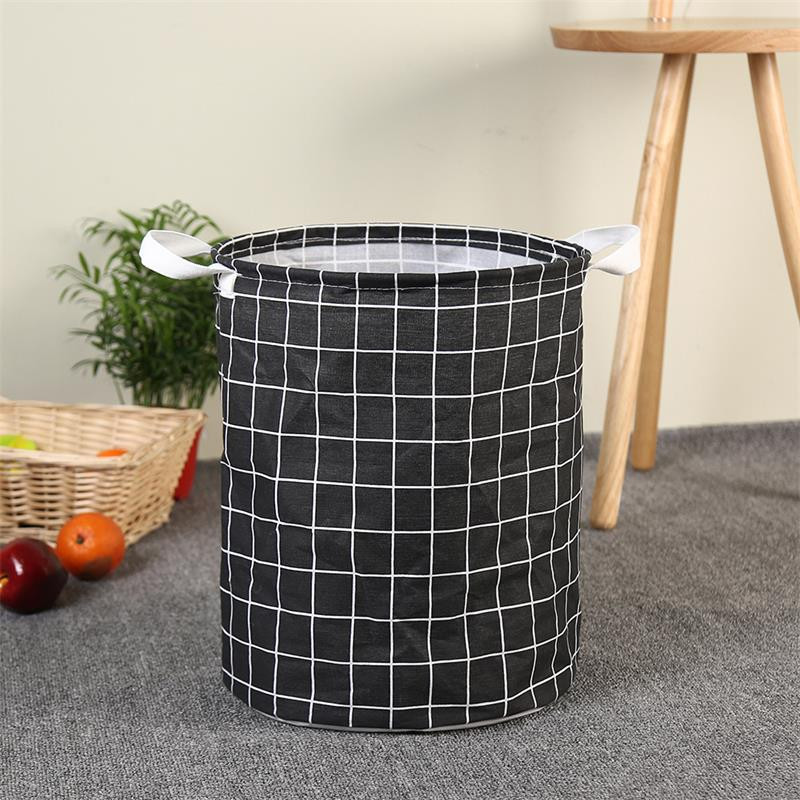 Sklopiva košara za rublje Kanta Košare za pohranu odjeće Velika vodootporna lanena tkanina Kućna igračka Organizator za pohranu odjeće Bačva