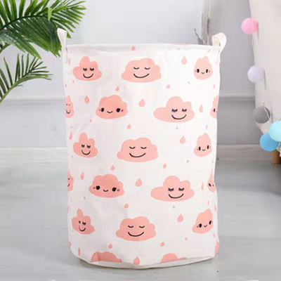 Pamučno rublje Košara za prljavo rublje Zaštita od prašine Velika kanta za organizator Odjeća Sklopivi okrugli vodootporni kapacitet Spremište za dom