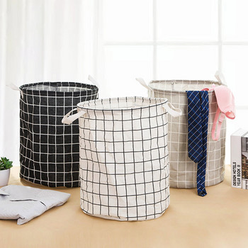 Кошница за мръсни дрехи Сгъваема кошница за пране с голям капацитет Трайни домакински стоки за дома Баня Спалня KI
