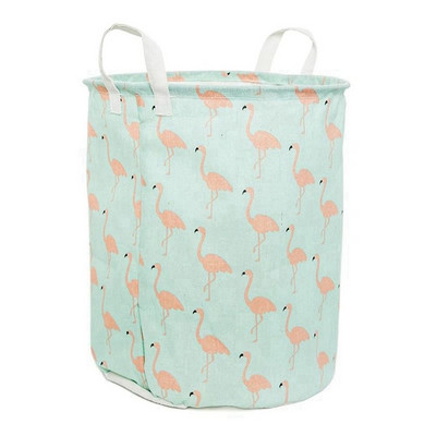 1kom sklopiva vodootporna košara za pohranu odjeće, pamučna lanena torba za pohranu, kućna košara za pohranu s crtežima