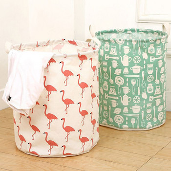 Сгъваема платнена кошница за съхранение Симпатични животни Шарени кошници за пране за баня Голяма кошница за съхранение Консумативи за домашно съхранение