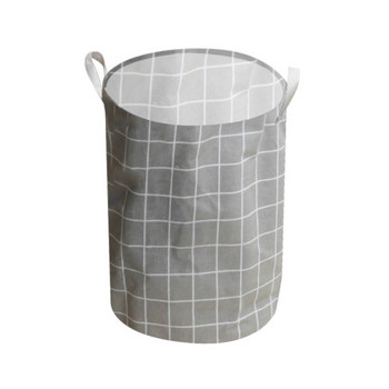 Памучно ленено платно Сгъваеми кошници за пране Отваряща се средна платнена кошница за пране, държаща и подреждаща кофа за пране 35*45 см