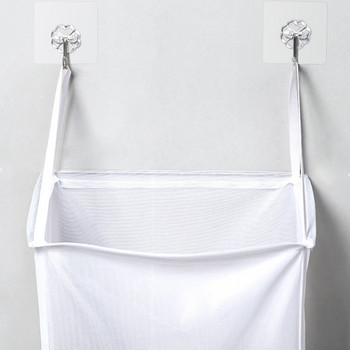 Висящи на стената кошници за пране Съхранение на мръсни дрехи Чанта за баня без винтове Кошница за органайзер за пране органайзер