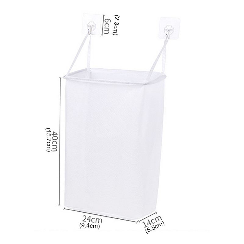 Pie sienas piekaramie veļas grozi Netīro apģērbu glabāšana Soma bez perforatora vannas istabai bez skrūvēm Veļas organizatora grozs органайзер