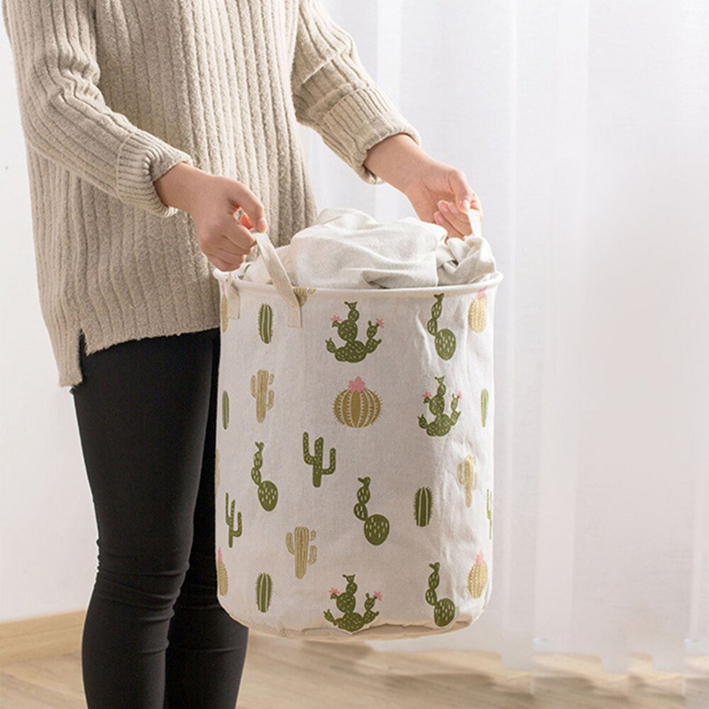 2021. gada jauns īpaši liels veļas grozs ar savilkšanas auklu, apaļš, netīras drēbes, rotaļlietas, salokāms spainis Pretputekļu, liels uzglabāšanas mucas šķērslis