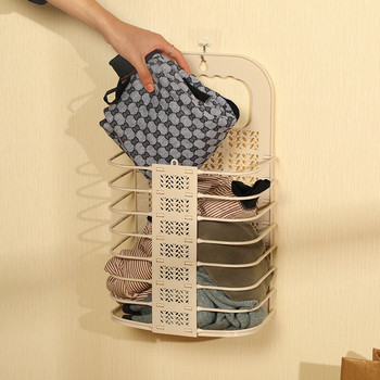 Кош за пране Спестяваща място сгъваема кошница за дрехи Подарък за новоселство Издръжлива и полезна, устойчива на износване Сгъваема кошница за пране