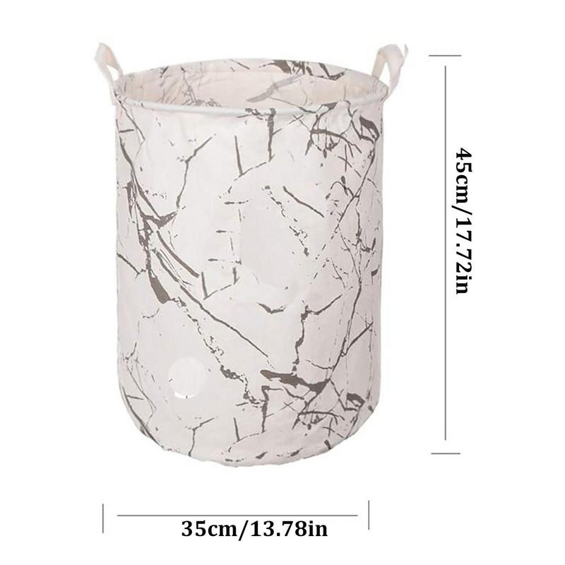 Puuvillane määrdunud pesukorv Kokkupandav ümmargune veekindel korraldaja ämber Riided Mänguasjad Suure mahutavusega koduhoiukorv