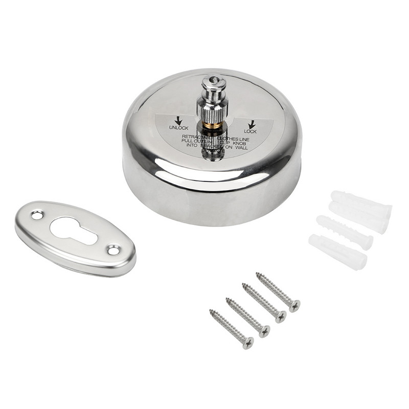 HOOMIN Stalak za sušenje odjeće Konop od nehrđajućeg čelika Uvlačni konopci Sušilica za odjeću Organizator Vješalica za rublje Kućna pohrana