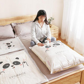 Korduvkasutatav vaakumkott ja pumba kate rõivaste jaoks, kuhu mahub suur plastikust kompressioontühi kott reisitarvikud hoiukonteiner