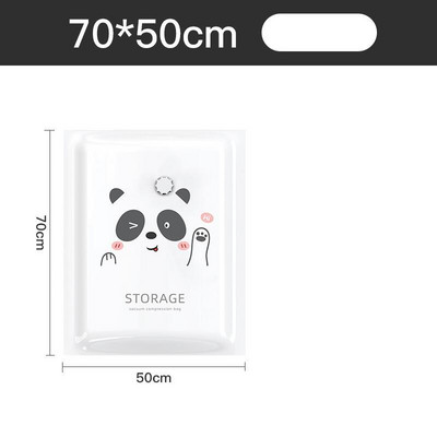Korduvkasutatav vaakumkott ja pumba kate rõivaste jaoks, kuhu mahub suur plastikust kompressioontühi kott reisitarvikud hoiukonteiner