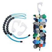 Organizator za pohranjivanje čarapa, podesivo sušenje čarapa, uže za vješanje, kućno prijenosno neklizajuće čarape, suha vješalica