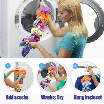 Socks Storage Organizer Ρυθμιζόμενες κάλτσες Drying Drying Hanging Rope Home Φορητές αντιολισθητικές κάλτσες Dry Hanger