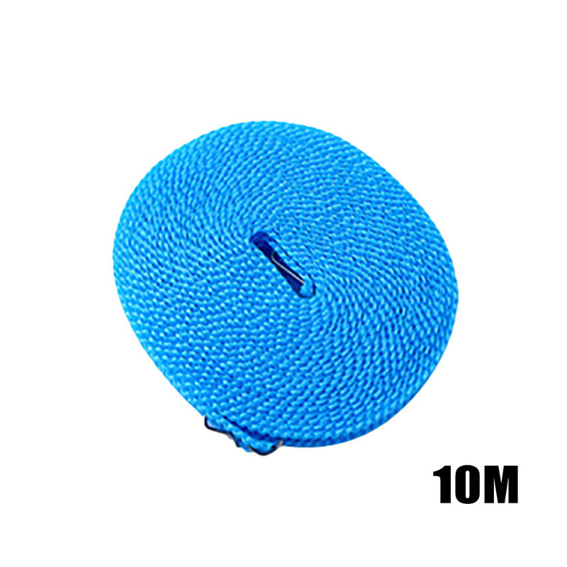 10 m neklizajuće vjetrootporne užadi za rublje Sušilica za odjeću Tkanina za vješanje Uže Zaštita od vjetra Putovanje na otvorenom Kampiranje Stalak za sušenje odjeće