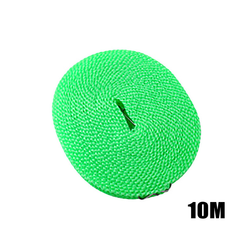10 m neklizajuće vjetrootporne užadi za rublje Sušilica za odjeću Tkanina za vješanje Uže Zaštita od vjetra Putovanje na otvorenom Kampiranje Stalak za sušenje odjeće