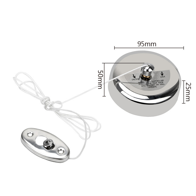 Organizator za sušenje odjeće Konopci za odjeću na uvlačenje od nehrđajućeg čelika Kućna pohrana Praktični stalak za sušenje odjeće Uže Vješalica za rublje