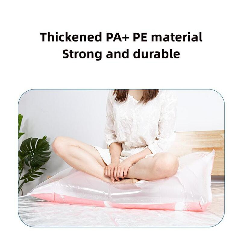 Višekratna vakuumska vrećica i navlaka za pumpu za odjeću. Velika kompresirana plastična prazna vrećica. Spremnik za pohranu pribora za putovanja.