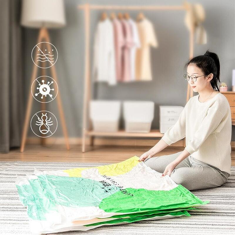 Višekratna vakuumska vrećica i navlaka za pumpu za odjeću. Velika kompresirana plastična prazna vrećica. Spremnik za pohranu pribora za putovanja.