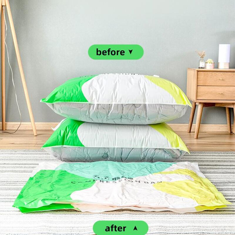 Višekratna vakuumska vrećica i navlaka za pumpu za odjeću. Velika kompresirana plastična prazna vrećica. Spremnik za pohranu pribora za putovanja.