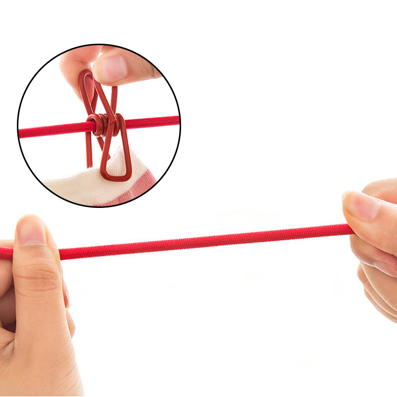 Prijenosni uže za odjeću Vjetrootporno uže za sušenje odjeće Stalak za sušenje tkanine Konop za vješanje Vanjsko kampiranje Putovanje u zatvorenom prostoru Višenamjenski alati