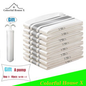 Vakuuma uzglabāšanas maisiņš Segas kompresijas maisiņš Lielas ietilpības apģērbi Sezonas uzglabāšanas putekļu necaurlaidīgi mājsaimniecības gaisa nosūkšanas līdzekļi Ietaupiet vietu