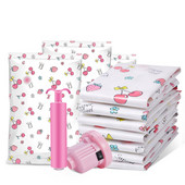 Nova djevojka cherry praktična vakumska vrećica za kućanstvo poplun torba za pohranjivanje odjeće vodootporna kompresijska čvrsta vakuumska torba za pohranjivanje