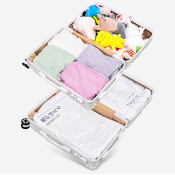 Голям размер Вакуумна торба за съхранение Домашен органайзер Чанта Сгъваеми възглавници Съхранение на дрехи Уплътнение Компресирани чанти за пътуване Спестяващо място