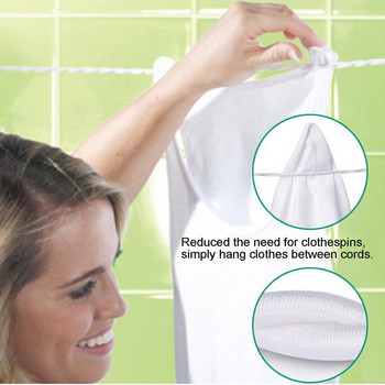 Σειρά ρούχων Travel Washing Line Retractable Clothesline Clothesline with βεντούζα Travel Washing Line Ρυθμιζόμενη αντιανεμική