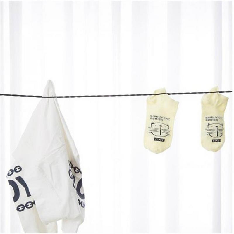 Σειρά ρούχων Travel Washing Line Retractable Clothesline Clothesline with βεντούζα Travel Washing Line Ρυθμιζόμενη αντιανεμική