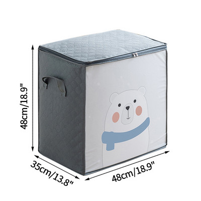 Torba za pohranu odjeće velikog kapaciteta Vodootporni ormarić Ormar Organizator Poplun Jastuk Deka Organizator Prašinootporna posteljina Storage