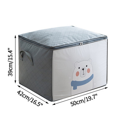 Torba za pohranu odjeće velikog kapaciteta Vodootporni ormarić Ormar Organizator Poplun Jastuk Deka Organizator Prašinootporna posteljina Storage