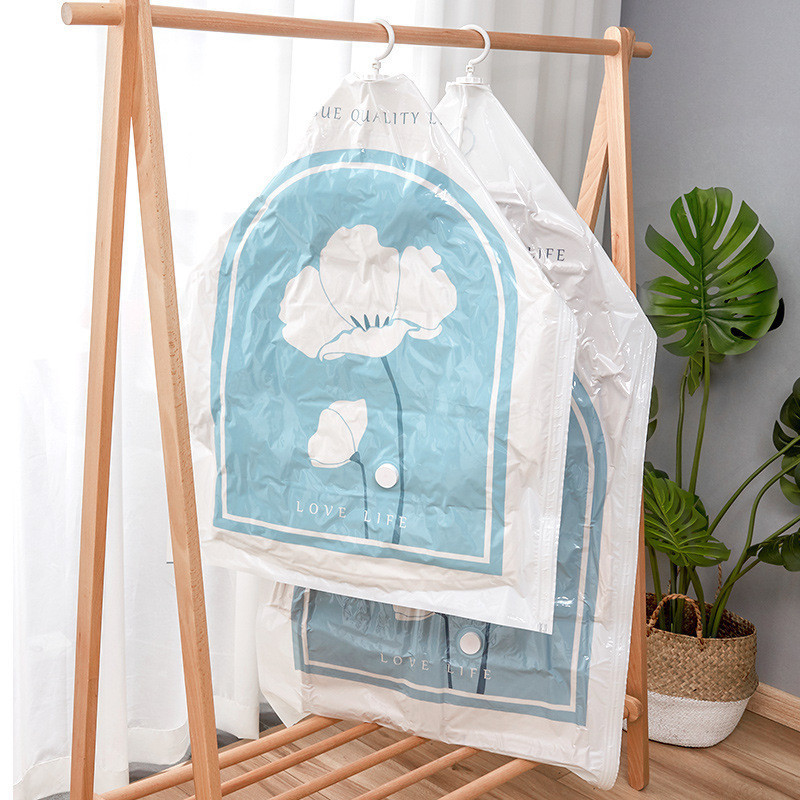 Višekratna viseća vakuumska vrećica za pohranu odjeće i pumpa s vješalicom Ormar Organizator Stalak za odjeću Usisavanje Prazne vrećice