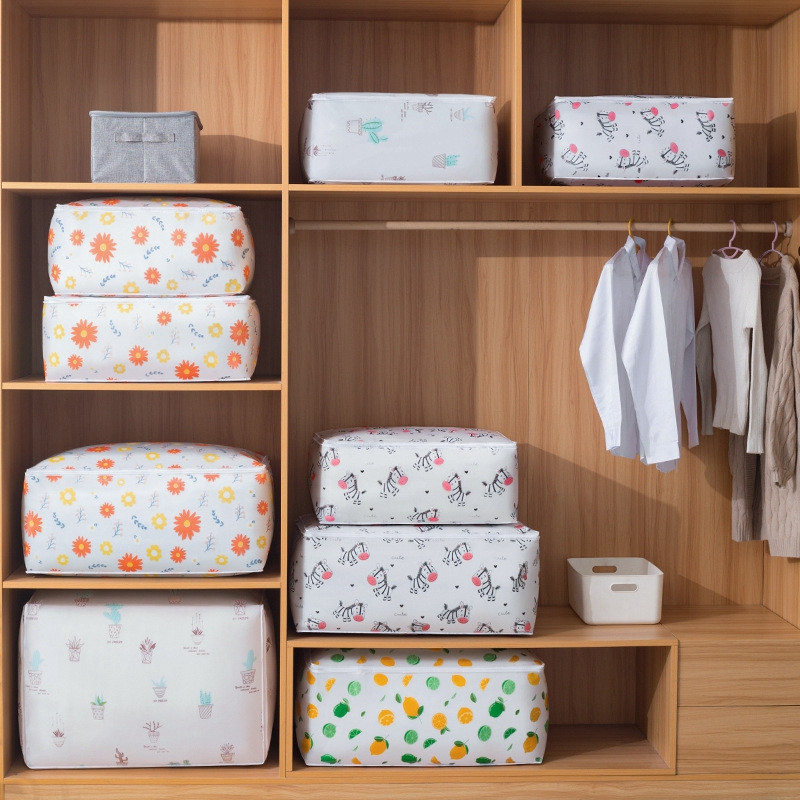 Poplun Vreća za pohranu odjeće Vodootporna deka Vreće za sortiranje Ormar Ormar Torba za organizatore Velika Bolsa Almacenamiento Ropa