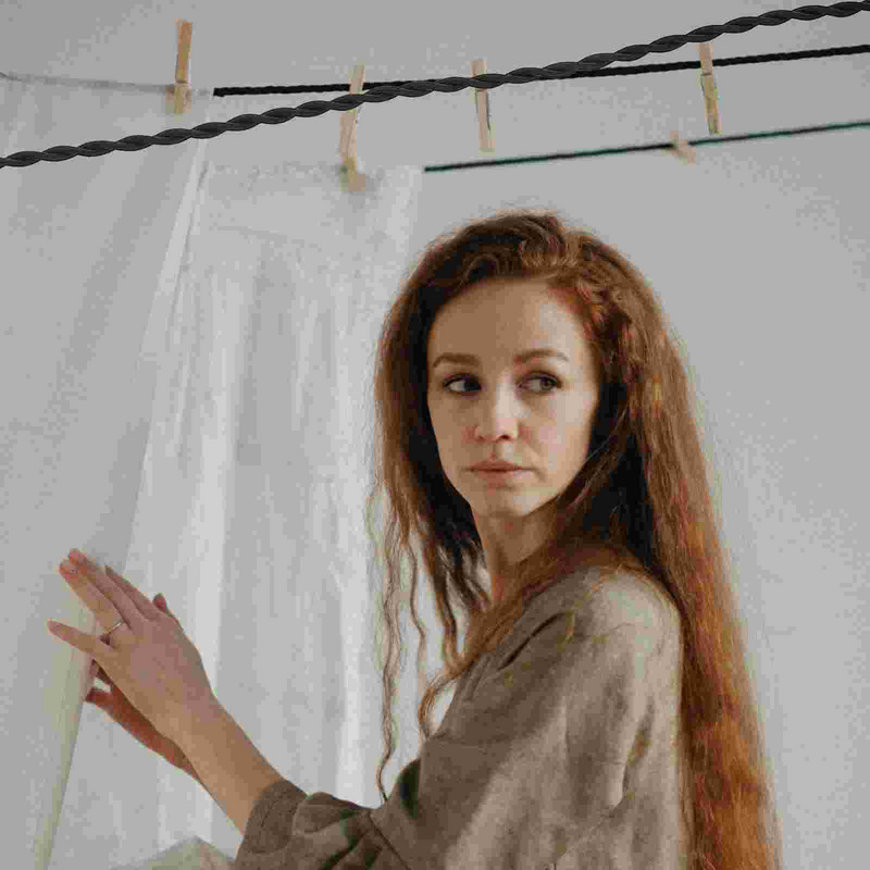 Konop za rublje Užad Odjeća Kampiranje Sušenje rublja Putna Elastična vješalica Prijenosna vješalica Otporna na vjetar Konopci za van na uvlačenje