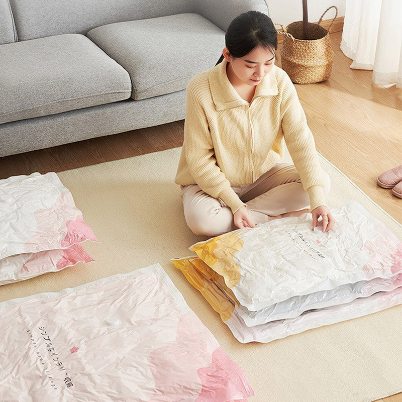 ECHOME Zračne vakuumske vrećice Vrećica za kompresiju Mapa za organiziranje Usisna odjeća za kućanstvo Navlake za poplune Vakuumska vrećica za višestruko skladištenje