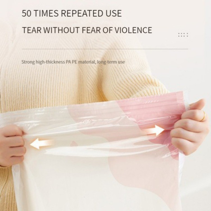 ECHOME Zračne vakuumske vrećice Vrećica za kompresiju Mapa za organiziranje Usisna odjeća za kućanstvo Navlake za poplune Vakuumska vrećica za višestruko skladištenje